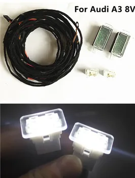 

Interior LED Footwell light LED INDOOR Footwell Light FOOT LIGHT + Wire harness For Audi A3 8V 2013-2016