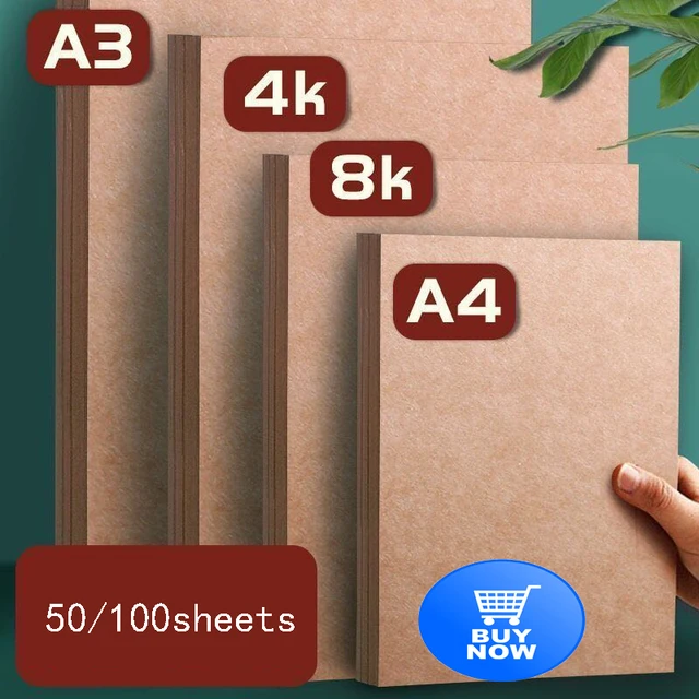 100sheets A3 White Kraft Paper DIY Card Making Craft Paper Thick Paperboard  Cardboard 180g Poster Board Pack - China Poster Board for Vision Board,  Coroplast