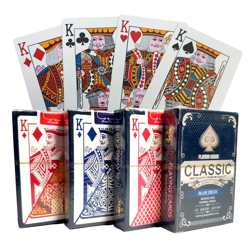 Золотые игральные карты набор Водонепроницаемый белый пластик черный цвет покер карты классические Волшебные трюки инструмент Покер игры подарок покер