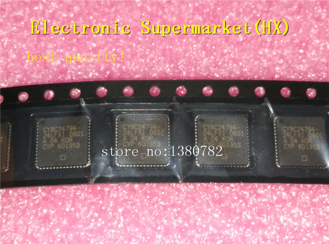 

Free Shipping 10pcs/lots CY8C24794-24LFXI CY8C24794 QFN-56 100%New original IC In stock!