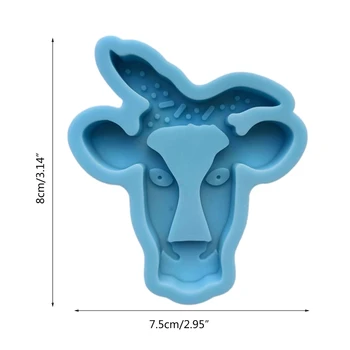 

Bull Head Shape Quicksand Box Epoxy Resin Mold DIY Storage Case Silicone Mould