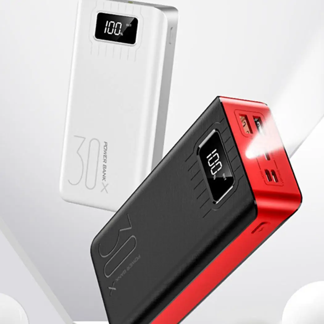 30000mah банк питания для Xiaomi Mi Iphone samsung повербанк Внешняя батарея 3USB DC 5V2A портативное зарядное устройство