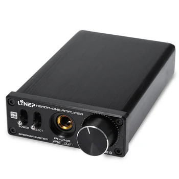 

Lynepauaio Headphone Amplifier Tpa6120+Tda2030+Ne5534 Chip Driver 16-600 Ohm High Impedance Headphone Signal Amplifier(Us Plug)
