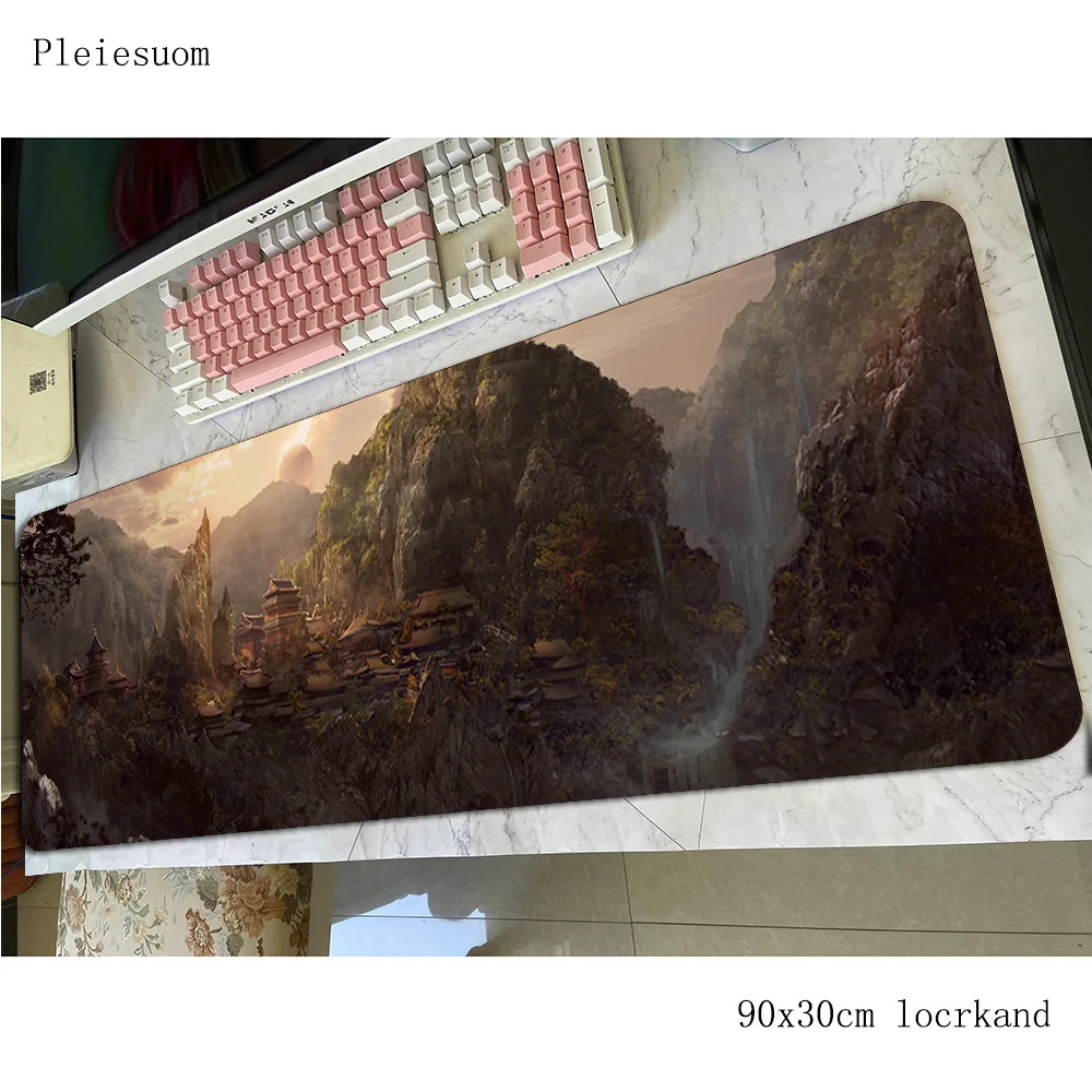 Черный коврик для мыши desert 90x30 см игровой в стиле аниме подставка офиса нетбука