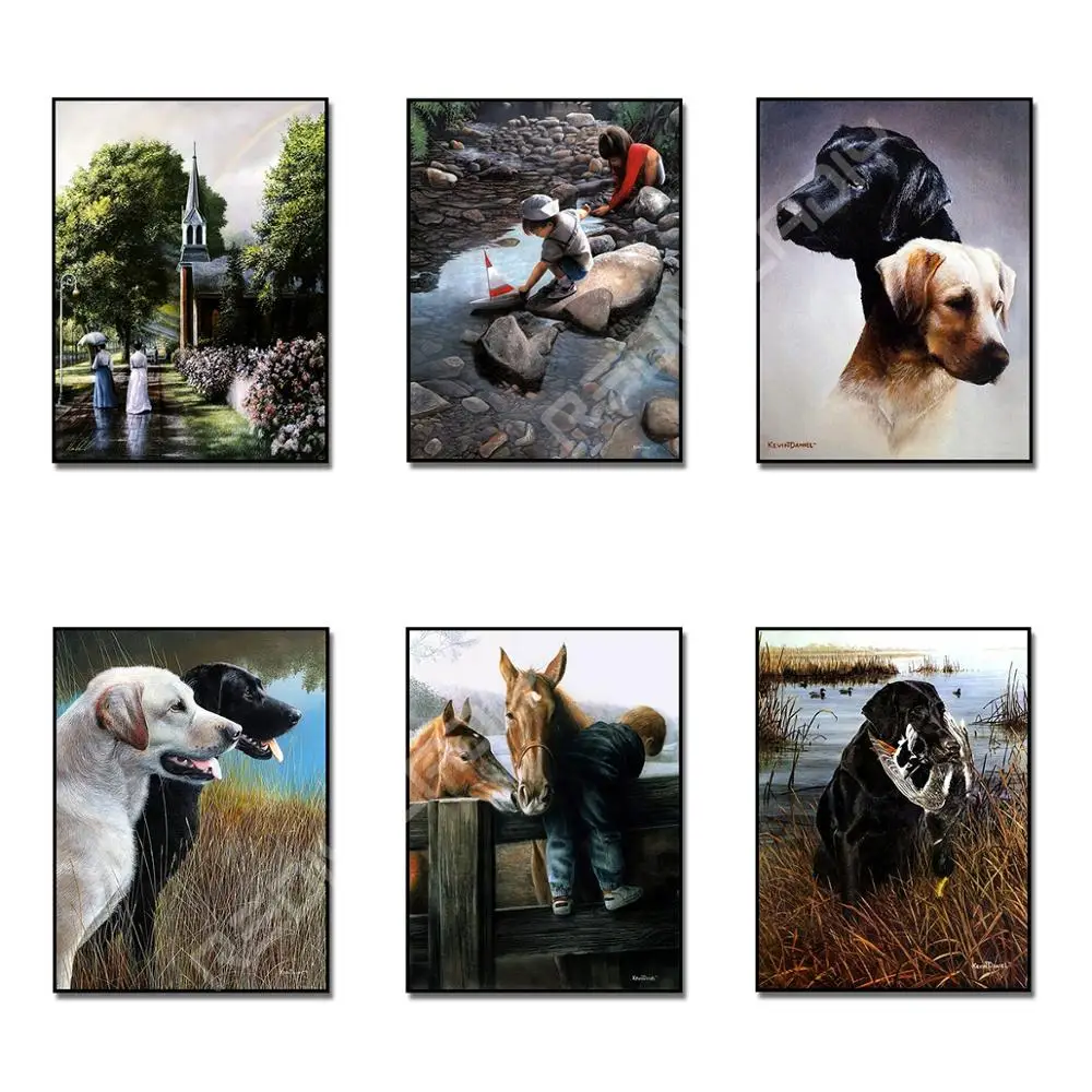 

Full Square/Round Drill Diamond Mosaic Black and White Dogs DIY Diamond Painting Picture of Rhinestones Art Diamond Embroidery