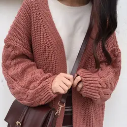Вязаный свитер женский кардиган 2019 осень зима женская одежда корейский стиль Женские свитера Одежда женская верхняя одежда