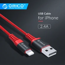 ORICO USB кабель для iPhone Xs Max Xr X 8 7 6 6s Plus iPad Быстрая зарядка зарядное устройство кабель для мобильного телефона для iPhone провод плетеный кабель
