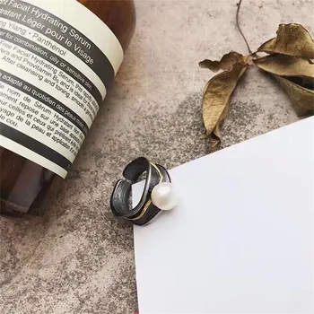 

Luxury Pearl Rings Settings S925 Sterling Silver Pearl Rings Findings Women DIY Handmade Rings Accessory Components No Pearl