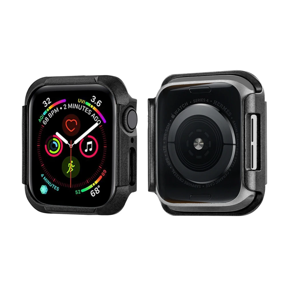 Чехол из поликарбоната для Apple Watch 4, 40 мм, 44 мм, защитный чехол для iWatch 5, 40, 44 мм, бампер для часов, Жесткая Броня, защитная рамка, серия 4