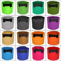 1/2/3/5/7/10/12/15/17/20 Gallon Garden Grow Bags Flower Vegetable Aeration Planting Pot Container Planter Pouch With Handles 1