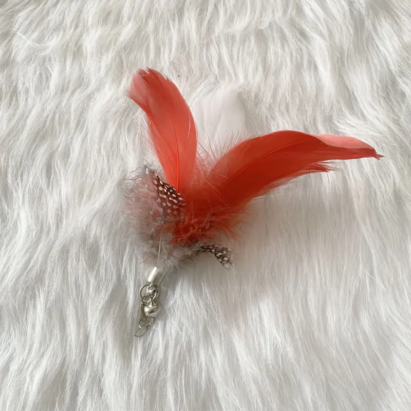 Simulation Bird Interactive Cat Toy Funny Feather Bird with Bell Cat Stick Toys for Kitten Playing Teaser Wand Toy Cat Supplies 
