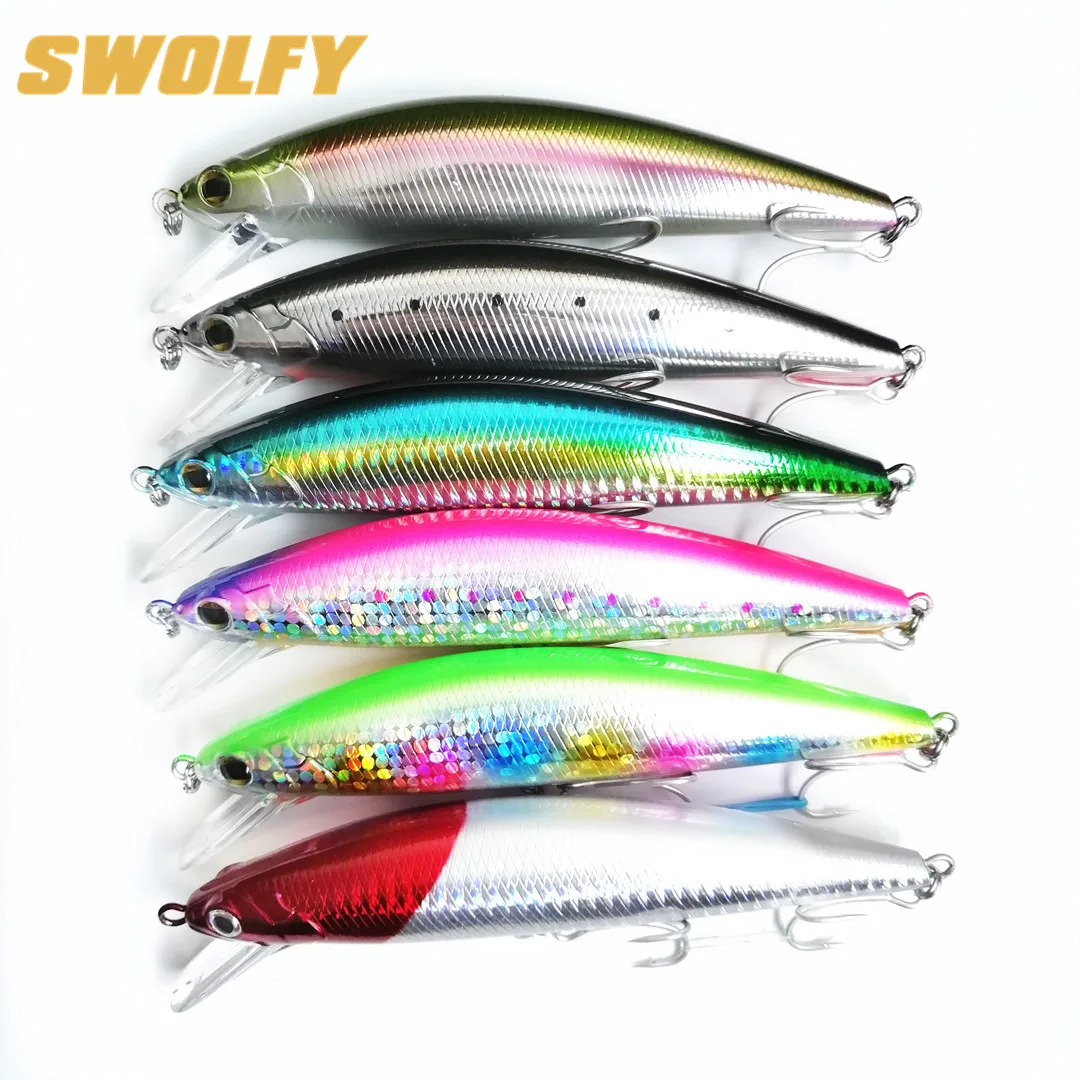 6 Color Esca Artificiale da Esche Nuoto 1~6 13cm per 14cm 18.5g