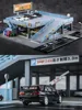 1/64 Miniature Japanese Style Model Car Toy Scene Street View Double Garage Parking Lot Toy Gift Box Diorama 1