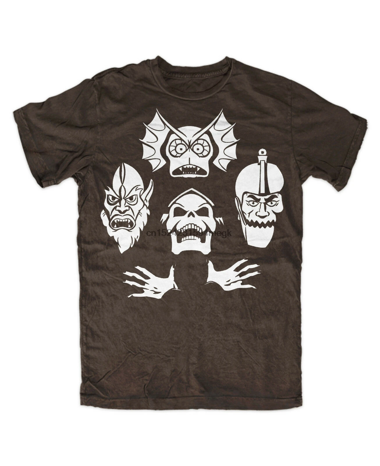 Скелет футболка Rapsody коричневая моту Культовая Вселенная мастера He-Man змея гора |