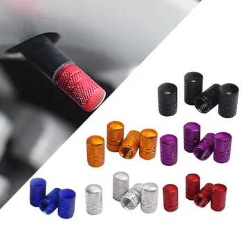 

4xcolorful Bicycle Car Wheel Bottle Cap Hexagonal Air Stems Tire Dust Cover Ventile Rims Scorpion Dice Car Cap Wheel #py10