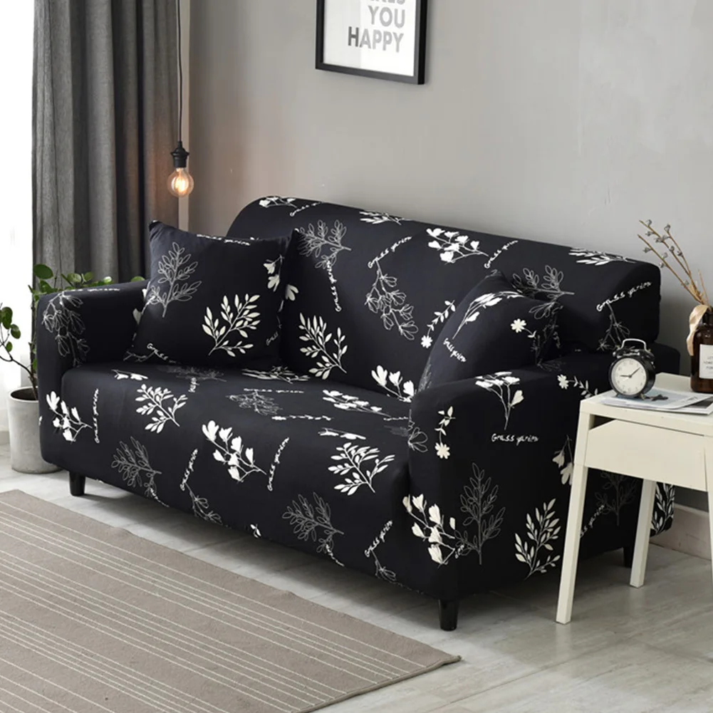 Slipcover чехлы для диванов Нескользящие полиэстер эластичный стрейч защитный мягкий печатных с ремешком европейский стиль украшения дома