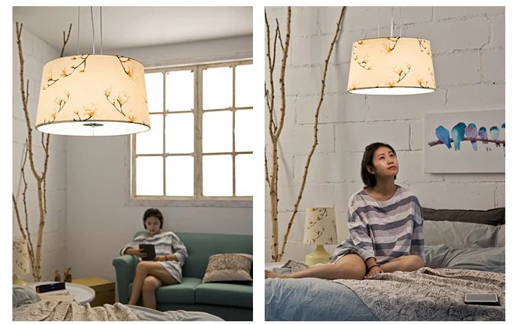 Chinese Classical Traditional Fabric Pendant Lights Kitchen Pendant Lamp Hanging Modern Restaurant Bar Deco Hanglamp Luminaria