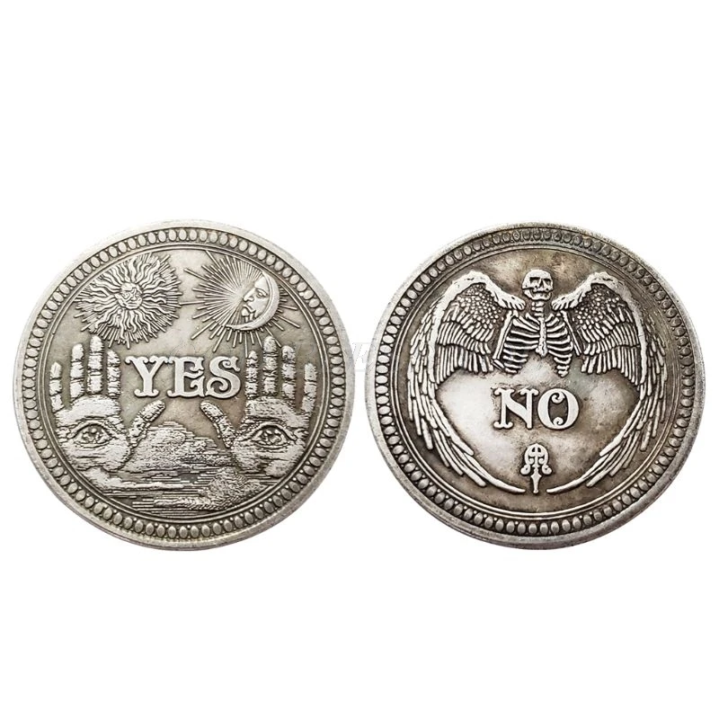 1PC Bronze Yes No Commemorative Coin Souvenir Challenge Collectible Coins Collection Art Craft Gifts Drop Shipping - Image 3