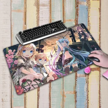 

Japan Anime Girl Large Gaming Mouse Pad Lockedge Mouse Mat Keyboard Pad Mousepad For Laptop Computer Notebook Desk Mat