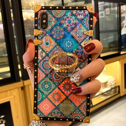22 Квадратный чехол для iPhone 6 7 8 8Plus X XR XS MAX Модный женский стиль Blu ray Чехол для мобильного телефона samsung S8 s9 plus note 8 9 - Цвет: 22