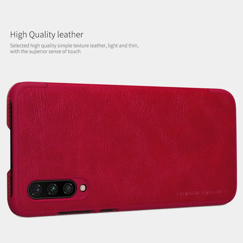 Nillkin Qin чехол для спортивной камеры Xiao mi CC9 CC9E A3 кожаный чехол-подставка для Xiaomi mi CC9 книга форматом в пол-листа Крышка для Xiaomi mi CC9E A3 чехол с откидной крышкой