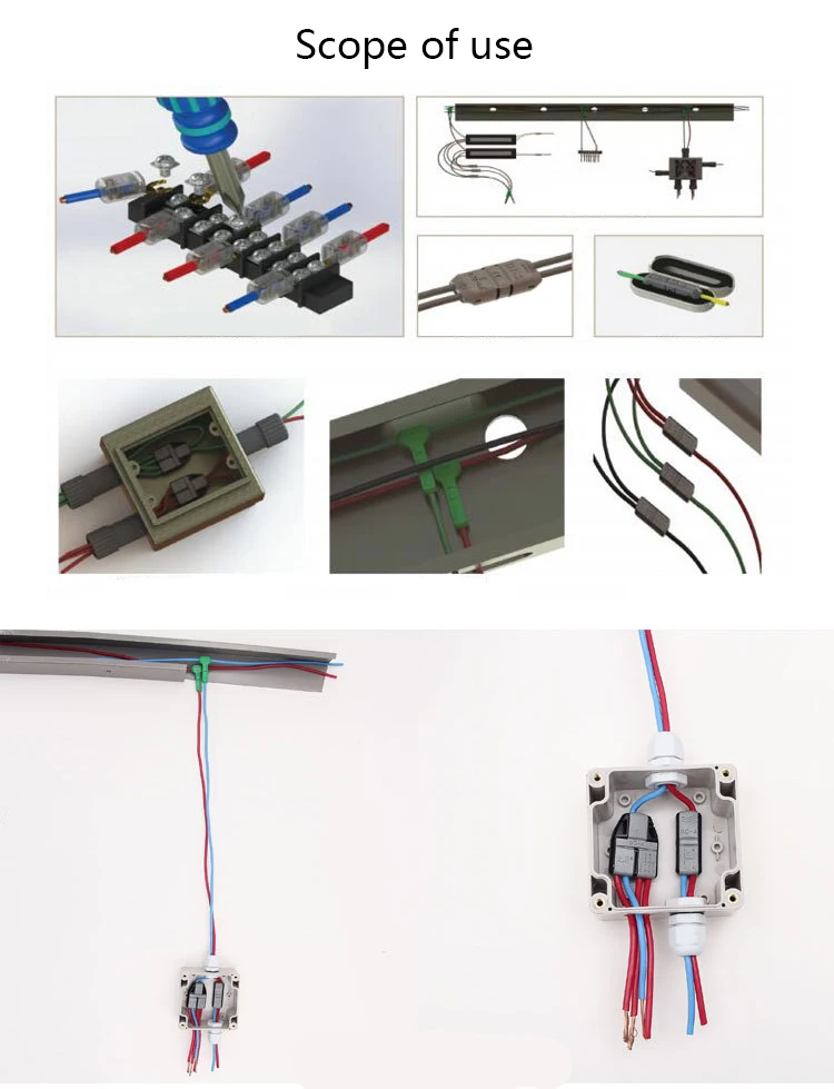 JOWX DI-1/2/3 соединители проводов 2 способ совместного 23~ 20/19~ 18AWG 0,3~ 0,5/0.75mm2 светодиодный светильник кабель Разъемы для сращивания обжимных разъёмов