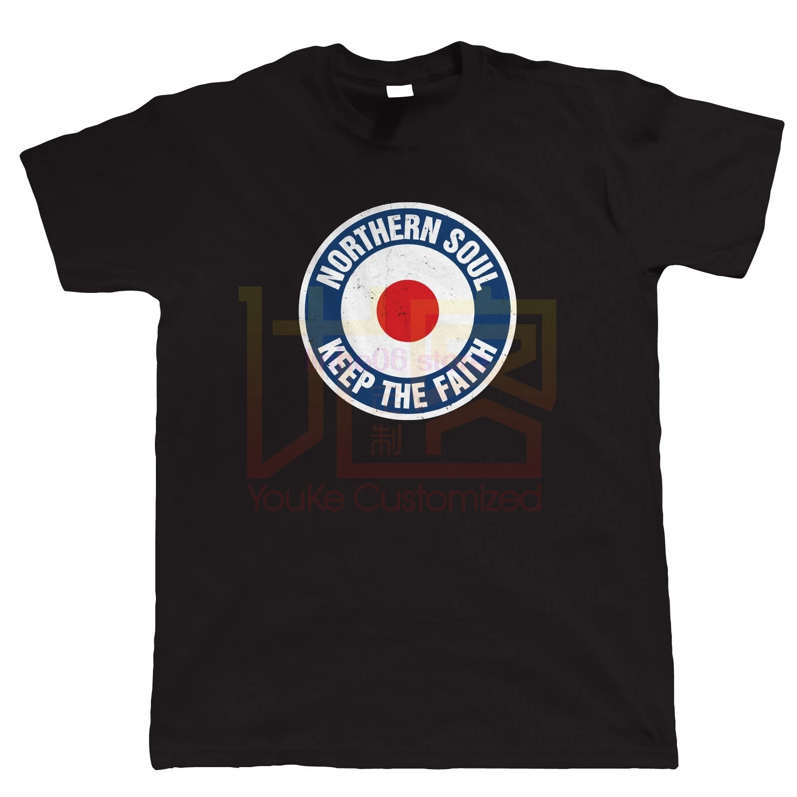 Keep The Faith MOD Target Футболка-Northern Soul Scooter-подарок для папы футболка Летняя Новинка