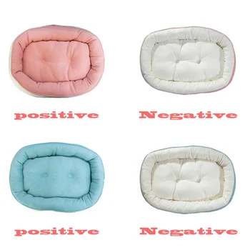 

Oval Pet Dog Soft Bed House Double-sided Kennel keep warm Thicken Lounger Cat Kitten Cushion Couch gato casa de perro BDF99