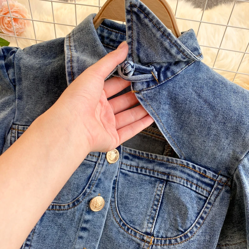 Amolapha Women Hollow out Jeans+Skirts Sets Short Sleeve Tank Tops Laced Denim Skirt Suits for Woman
