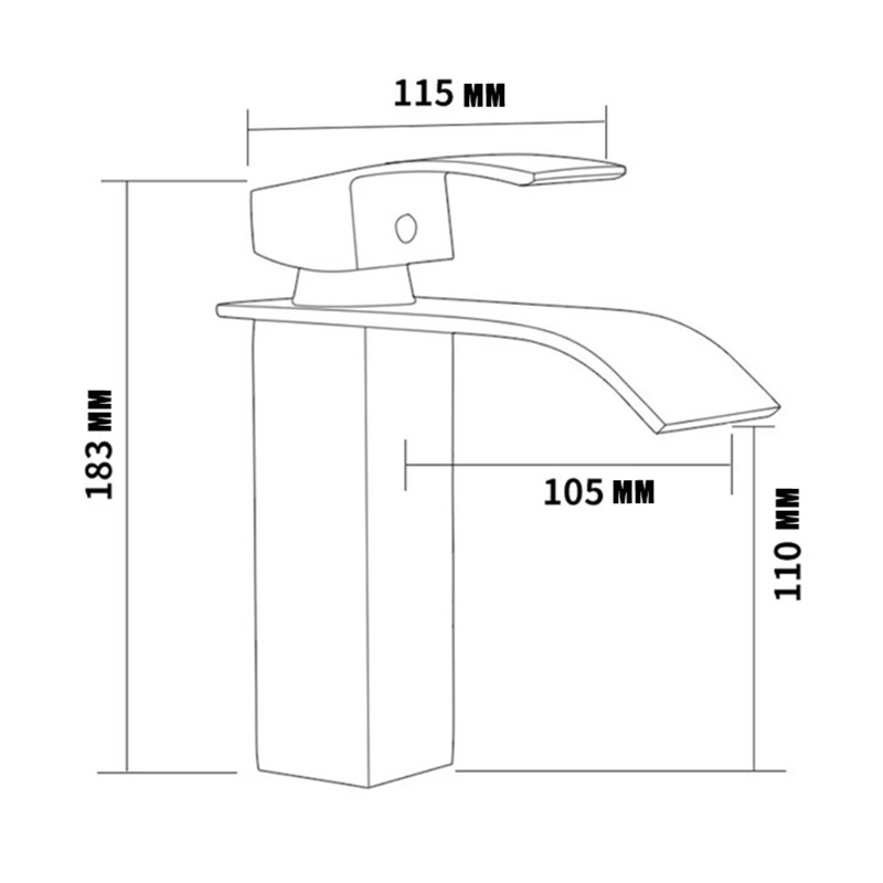 Горячая Распродажа Bad Wasserhahn Einhebelmischer Mischbatterie Waschbecken Langlebige Armatur D6