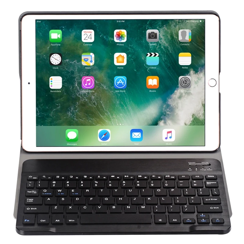 Чехол-клавиатура для Ipad Air 3Rd Gen/Ipad Pro 10,5 дюймов-slimshell чехол-подставка с магнитно-съемным беспроводным синим цветом