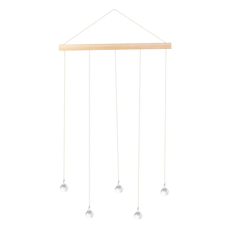 A Household Decorative Hanging Photo Display Frame Pictures Organizer Home Wall Decor With Clear Crystal Pendant And 20 Clips - Цвет: A