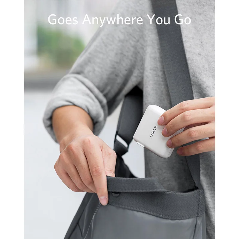 Anker 2-портовое настенное зарядное устройство USB C type C с мощностью 18 Вт и мощностью 12 Вт IQ, порт питания PD 2, светодиодный индикатор для iPhone, iPad и т. Д