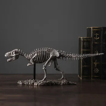 

Simulation dinosaur skeleton fossil statue resin animal sculpture room decoration home decoration accessories