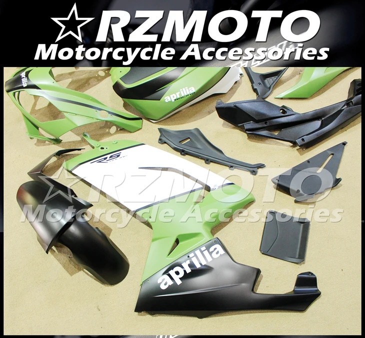 Инъекций ABS Полный обтекатели Наборы подходит для Aprilia RS125 2006 2007 2008 2009 2010 2011 06 07 08 09 10 11 Боди Комплект светильник зеленый