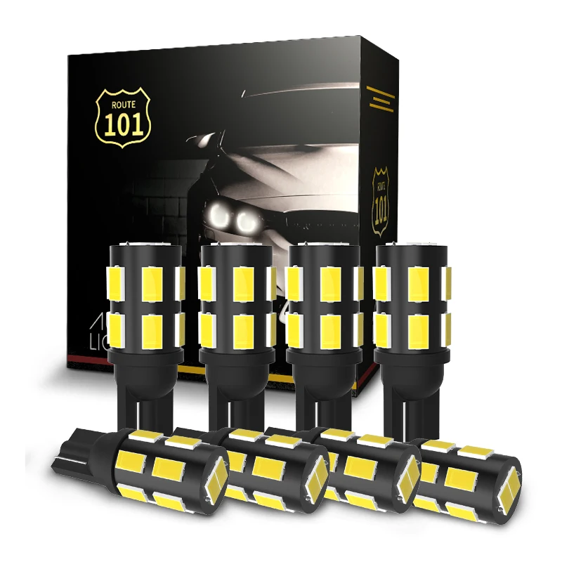 

Route101 8pcs T15 W16W 921 LED 6000K White 12V Car Reverse Backup Light Bulb T10 W5W 5W5 194 168 Interior Dome Parking Auto Lamp