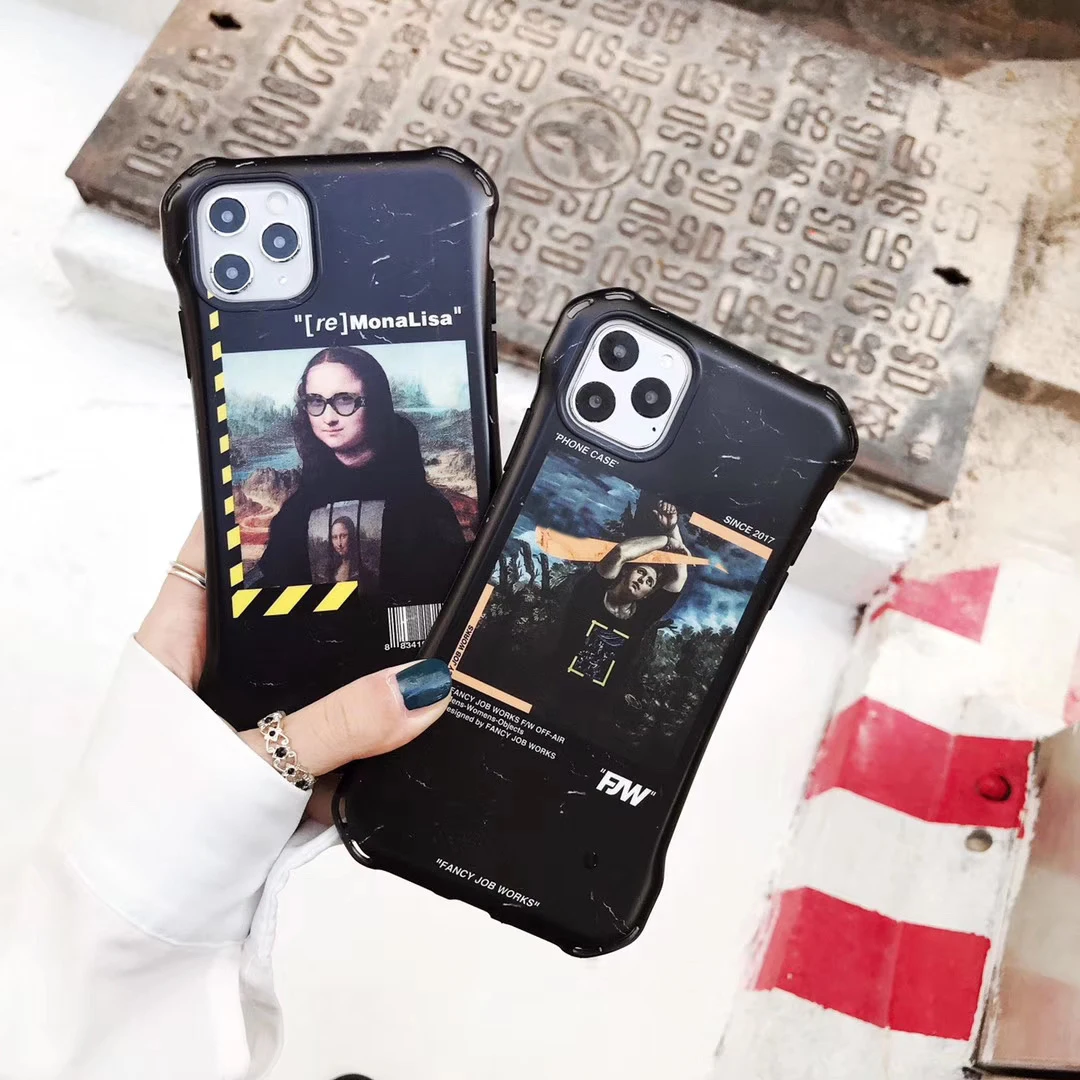 Роскошный чехол для телефона с скейтбордом iPhone 11 Pro Max Xr X XS 7 8 Plus 7Plus Ретро MonAlisa