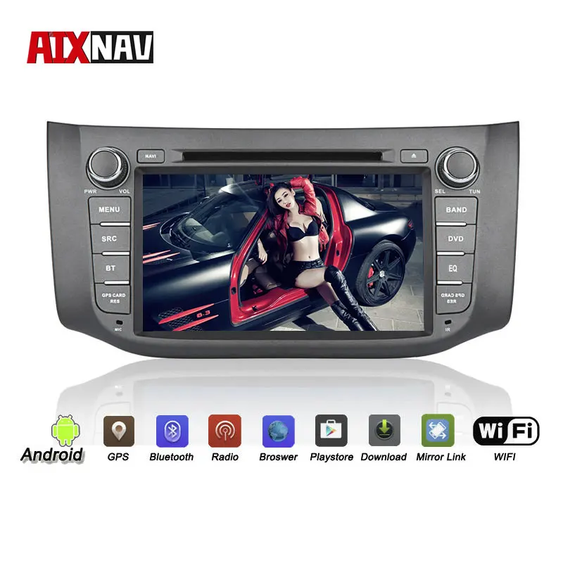 Excellent GPS Navigator Car DVD Player Car Stereo with Display Auto Radio Bluetooth Car Multimedia Player for Nissan Sylphy 2012-2015 0
