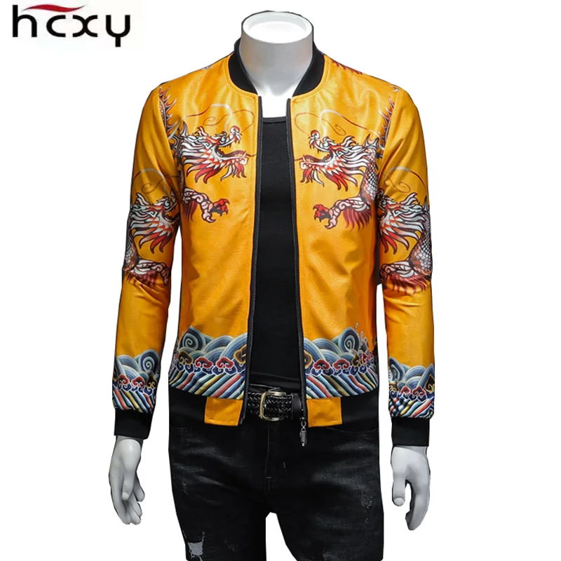 HCXY, бейсбольная Мужская куртка, новинка, осень и зима, повседневная, китайский стиль, модная, тонкая, куртка-бомбер, мужская куртка, мужские куртки