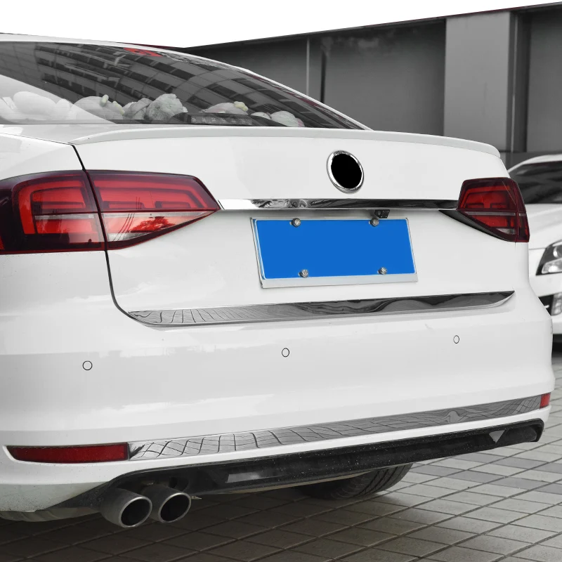 Lsrtw2017 для Sagitar Jetta Mk6 багажник автомобиля багажника полосы планки салонные аксессуары хром