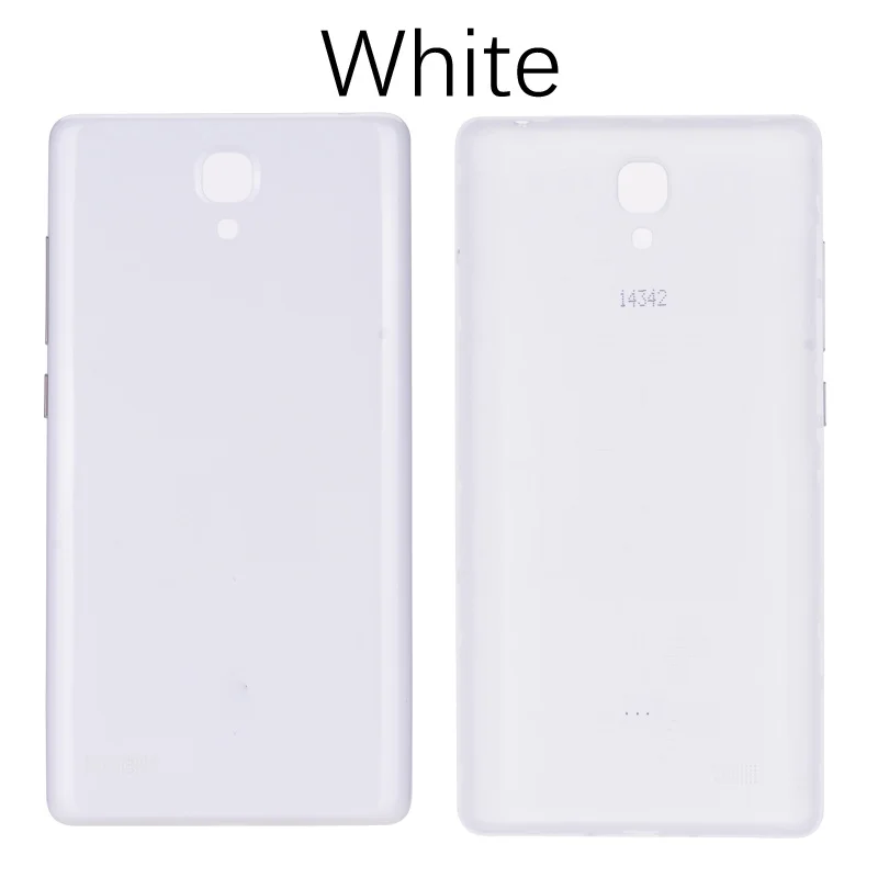 Задний корпус для Xiaomi Redmi Note 1 задняя крышка батарейного отсека с кнопкой питания, примечание 1 Запасные части - Цвет: White