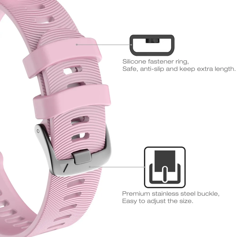 Vivoactive 3 ремешок для часов 20 мм силиконовый ремешок часов водонепроницаемый браслет для Garmin Vivoactive 3 музыка, Forerunner 645/645 музыка