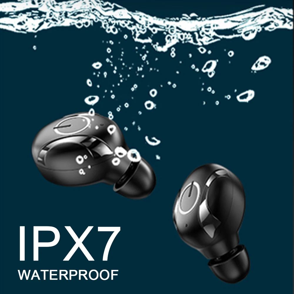 Беспроводные Bluetooth наушники TWS Sport Bass светодиодный цифровой дисплей бинауральные наушники с 3500 мАч зарядным устройством для xiaomi