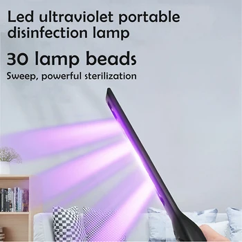 

UV Sanitizing Light Disinfection Rod USB Portable UV Lamp Wand Sterilizer Stick for Hotel Household Wardrobe Car Personal Care