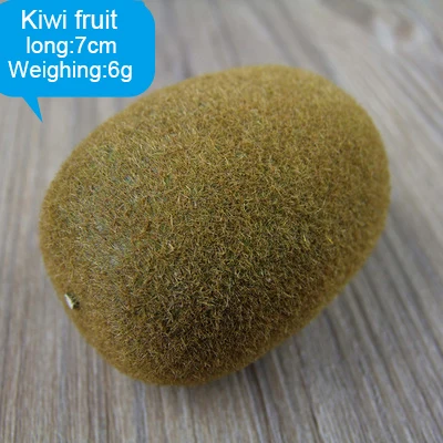 1pcs kiwi Искусственные Фрукты Вишня поддельные виноград моделирование оранжевый орнамент Craftware фотографии реквизит для украшения дома детская игрушка - Цвет: 1pcs kiwi