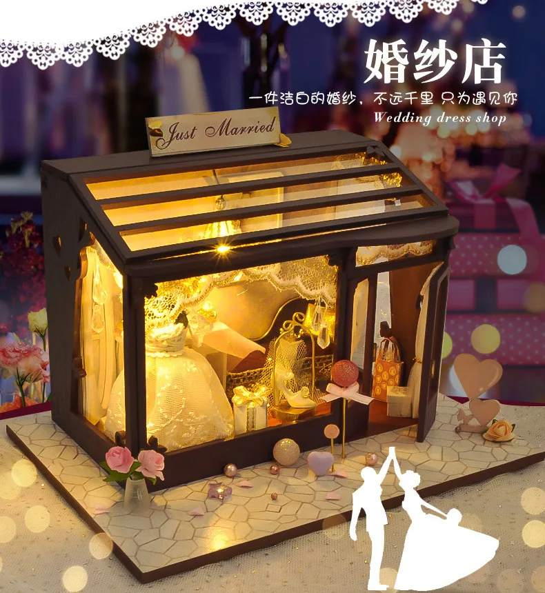 Рождественский подарок DIY хижина Тянь Ю новые продукты Европа магазин ручной работы модели дома друзей