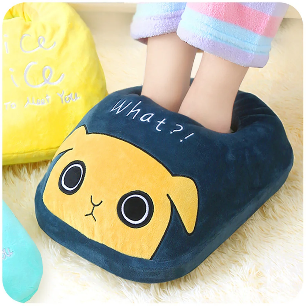 

Cute Cartoon Electric Foot Warmer Heating Pad Comfortable Plush Heating Thermostat Warm Foot Heater Winter Home Gift for Kids