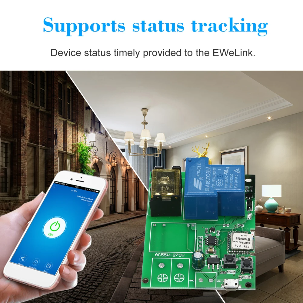 EWeLink DC5V 30A RF 433 МГц Wifi переключатель беспроводной релейный модуль приложение дистанционное управление таймер переключатель голосового управления для Alexa Google Home