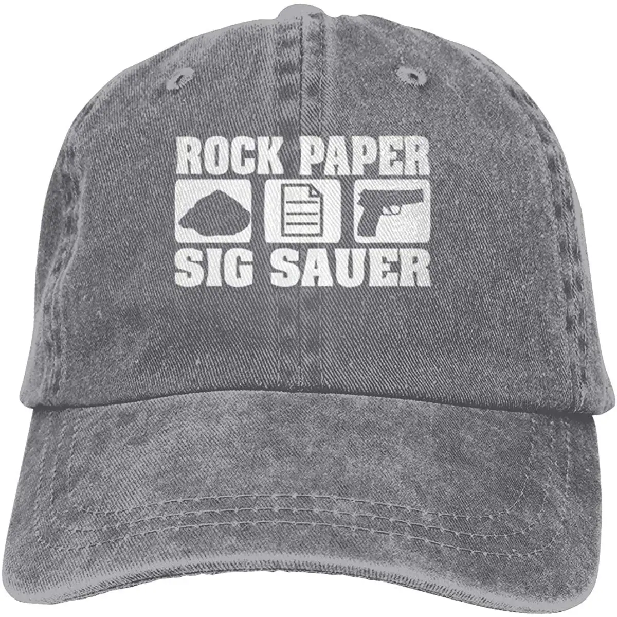 Rock paper Sig Sauer ковбойские кепки унисекс регулируемые бейсболки Дальнобойщика