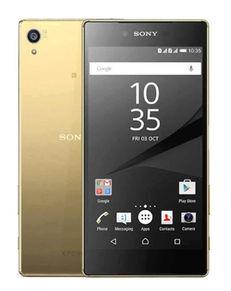 Разблокированный мобильный телефон sony Xperia Z5 Premium E6883, 3 ГБ ОЗУ, 32 Гб ПЗУ, две sim-карты, быстрая зарядка, четыре ядра, 5,5 дюймов, NFC LTE - Цвет: Золотой